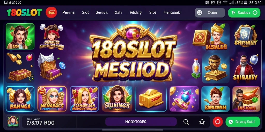 Gameplay seru 180SLOT dengan berbagai tema menarik.