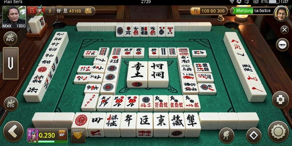 Screenshot gameplay menarik dari 2739 dengan tampilan Mahjong.