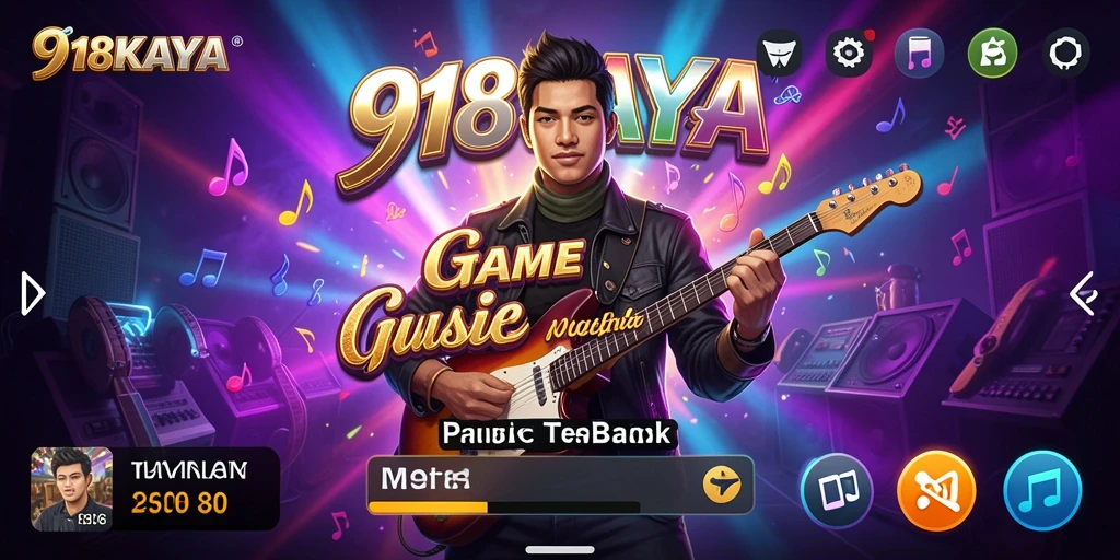 Tampilan gameplay <strong>918KAYA</strong> yang seru dan interaktif saat bermain musik.