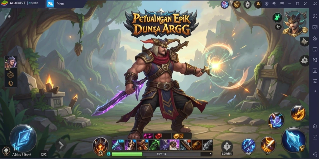 Screenshot gameplay yang menampilkan petualangan seru di <strong>ADAM77</strong>.