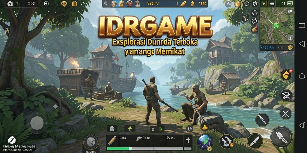 Gameplay IDRGAME yang menampilkan dunia terbuka yang luas dan penuh petualangan.