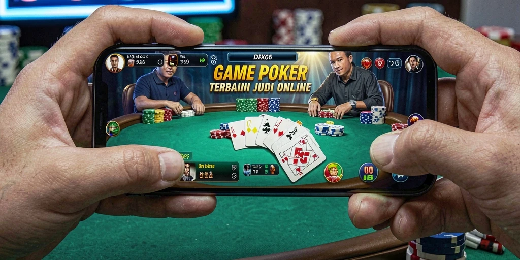 Menampilkan pengalaman gameplay poker yang seru dan interaktif.