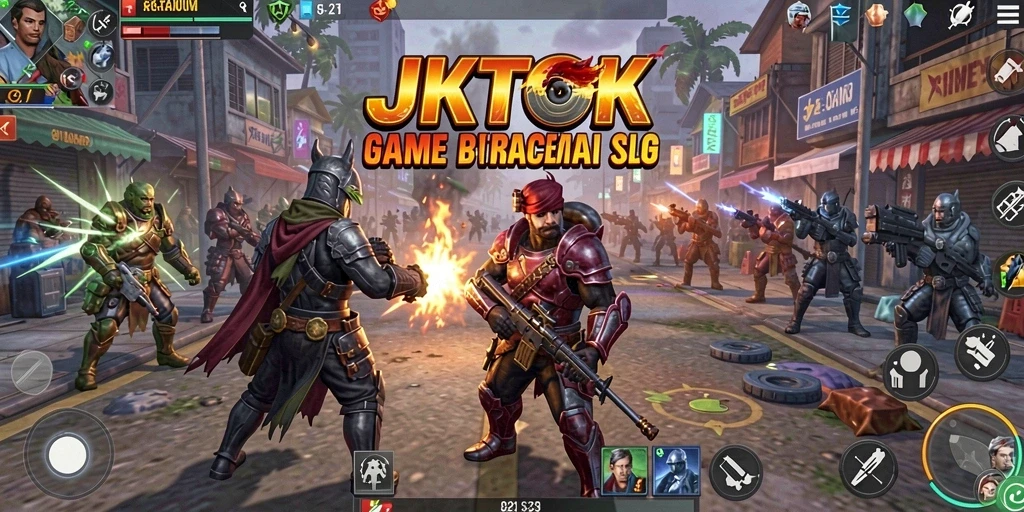 Tampilan gameplay menarik dari JKTOK, strategi dan pertempuran yang seru.