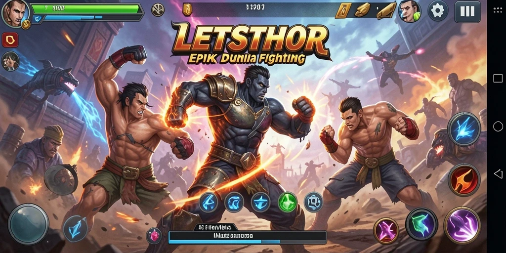 Tangkapan layar menunjukkan aksi intens dalam LETSTHOR.