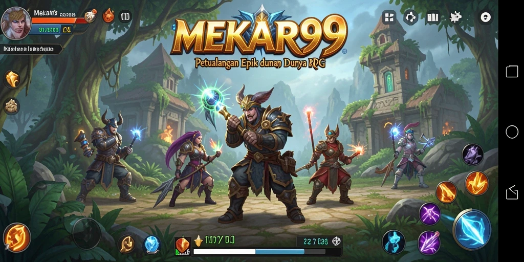 Screenshot gameplay MEKAR99 menampilkan aksi pertarungan yang mendebarkan.