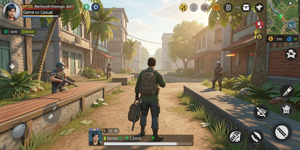 Tampilan gameplay MPOID yang seru dan menghibur dalam genre Casual.