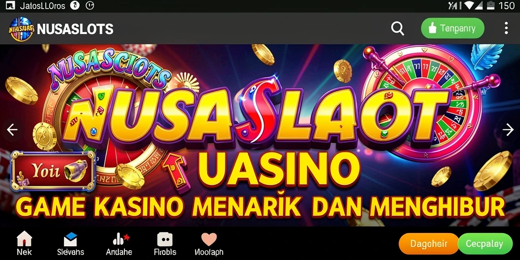 Screenshot gameplay NUSASLOTS dengan mesin slot yang menarik.