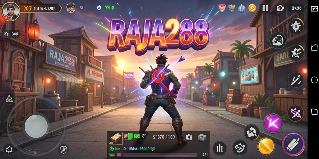 Tampilan gameplay menarik dalam simulasi RAJA288.