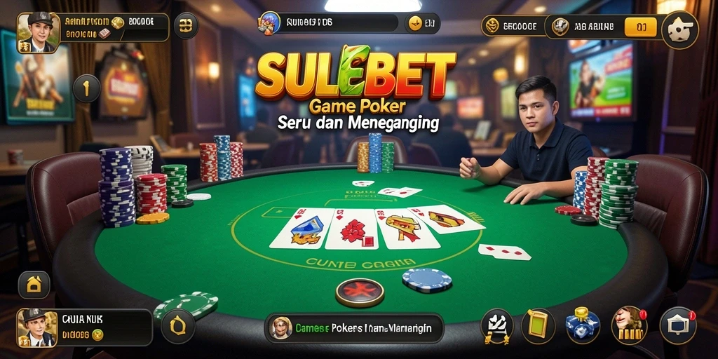 Tampilan permainan Poker yang menarik di SULEBET.