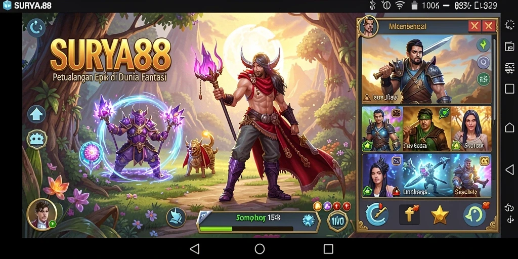 Tampilan permainan RPG yang menakjubkan dengan karakter dan petualangan menarik.