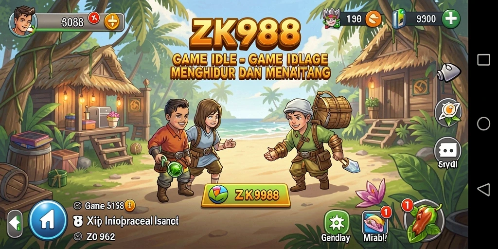 Tampilan gameplay ZK988 yang menarik dan interaktif.